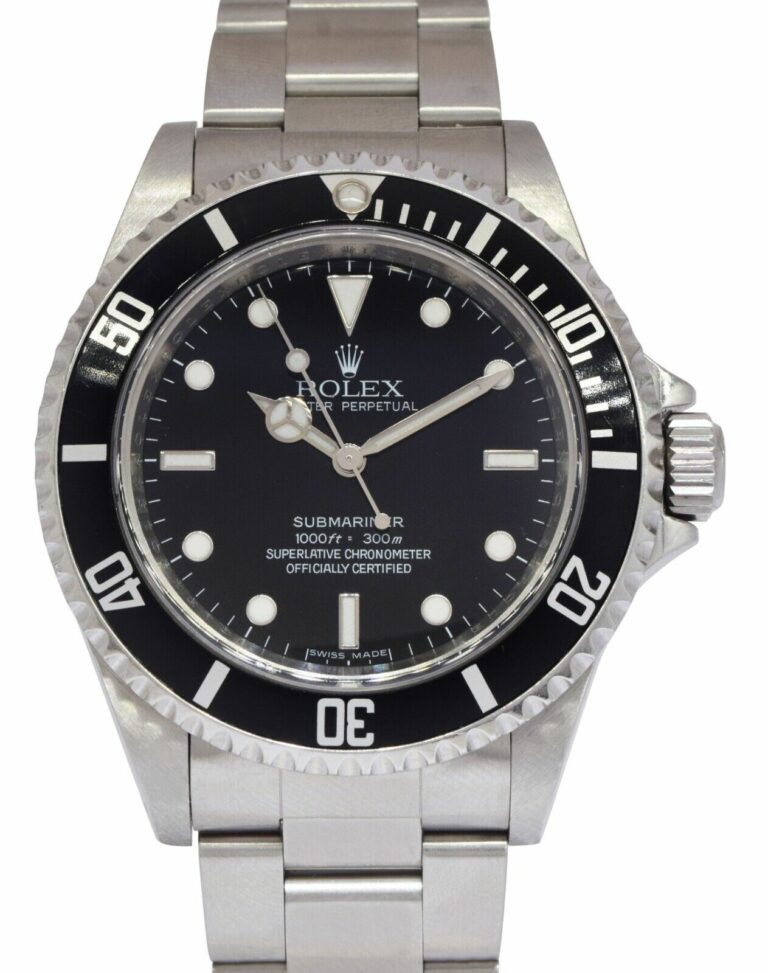 Rolex Submariner No Date Steel Black Dial Oyster Mens 40mm Watch G 14060M