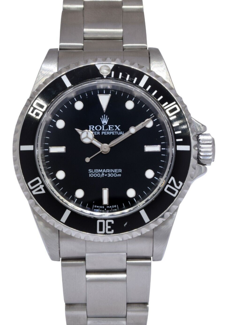 Rolex Submariner No Date Steel Black Dial Oyster Mens 40mm Watch Z 14060