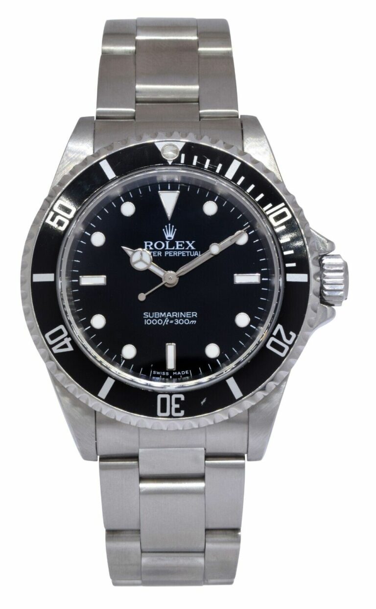 Rolex Submariner No Date Steel Black Dial Oyster Mens 40mm Watch Z 14060