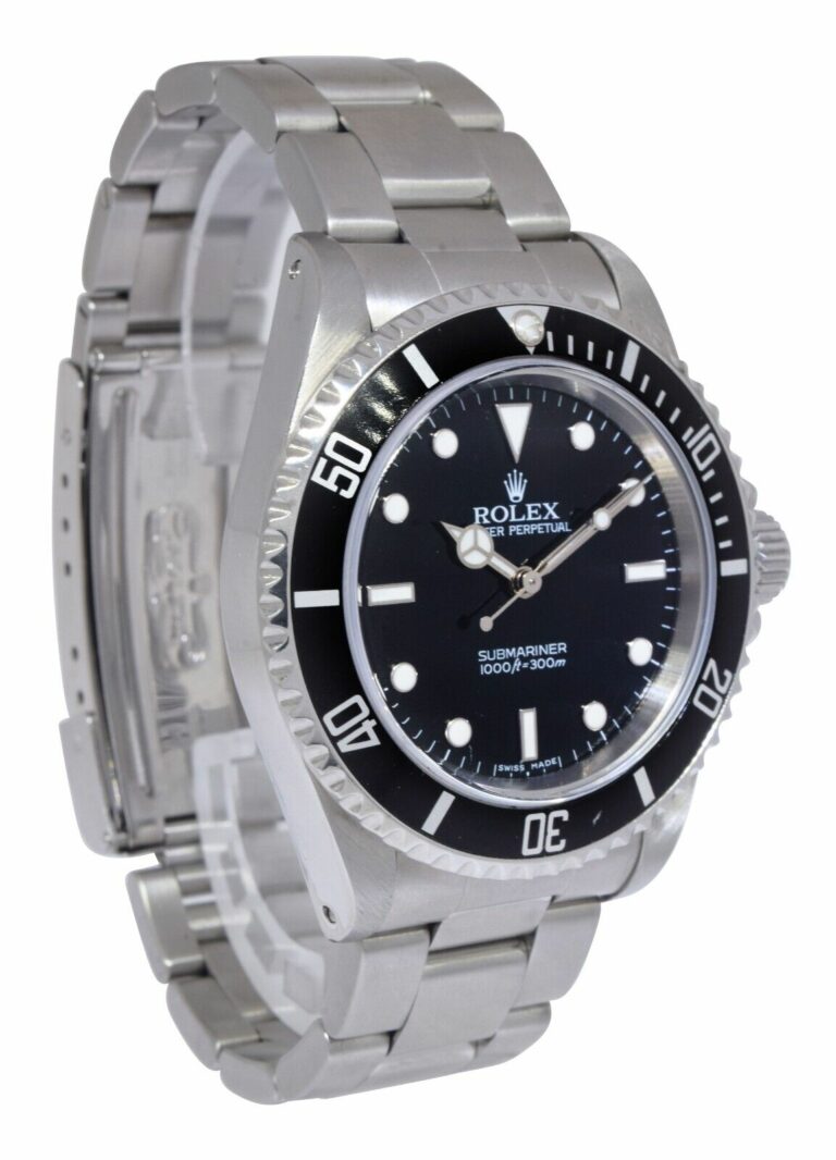 Rolex Submariner No Date Steel Black Dial Oyster Mens 40mm Watch Z 14060