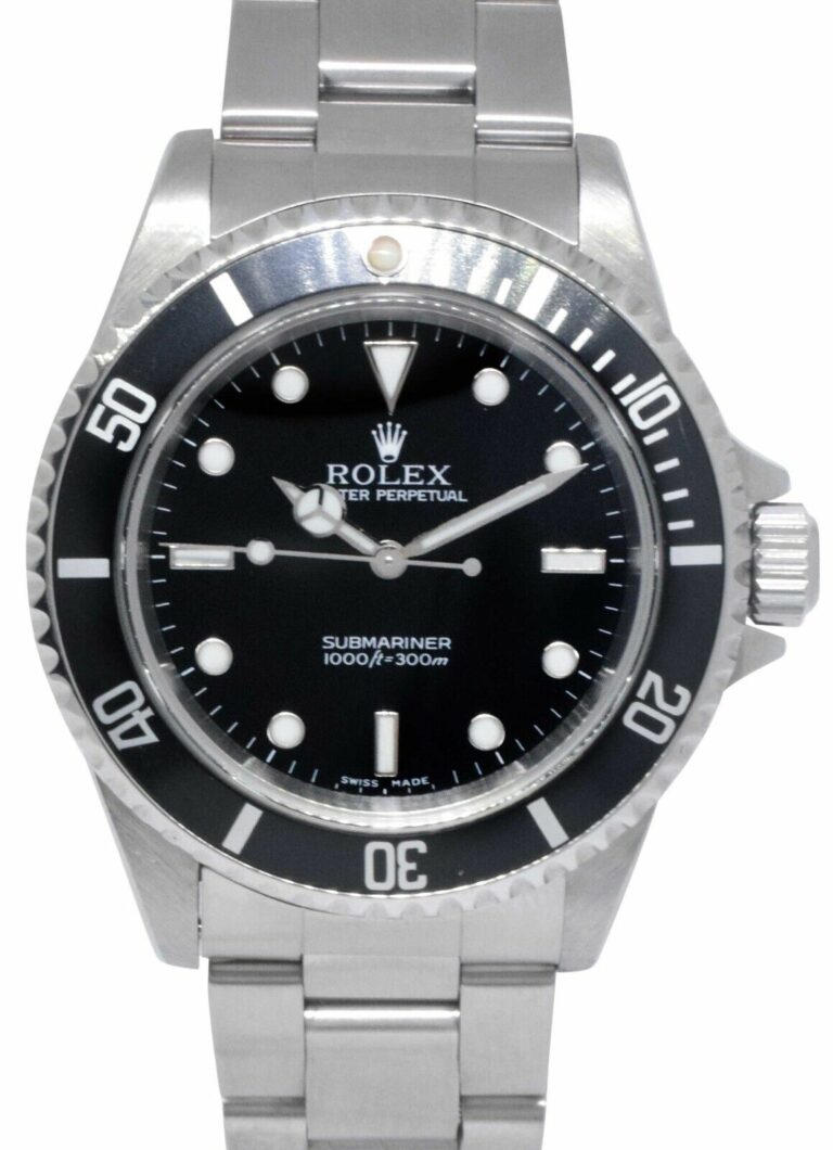 Rolex Submariner No Date Steel Black Dial Oyster Mens 40mm Watch Z 14060M