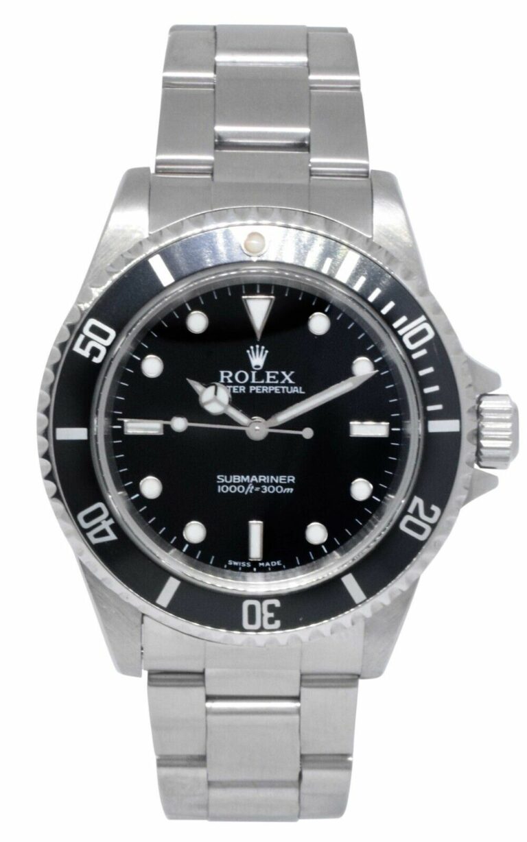 Rolex Submariner No Date Steel Black Dial Oyster Mens 40mm Watch Z 14060M