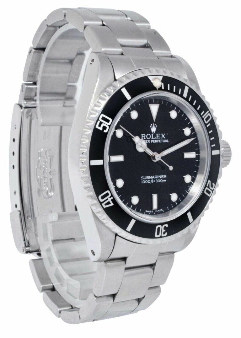 Rolex Submariner No Date Steel Black Dial Oyster Mens 40mm Watch Z 14060M