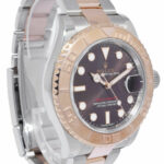 Rolex Yacht-Master 18k RG/Steel Chocolate Dial Mens 40mm Watch B/P '18 116621