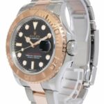 Rolex Yacht-Master 18k Rose Gold/Steel Black Dial 40mm Watch  B/P '19 116621