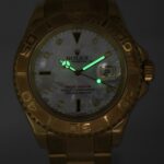 Rolex Yacht-Master 18k Yellow Gold MOP Sapphire/Diamond Dial 40mm Watch K 16628