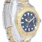 Rolex Yacht-Master 18k Yellow Gold/Steel Blue Dial Mens 40mm Watch Z 16623