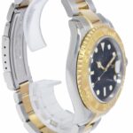 Rolex Yacht-Master 18k Yellow Gold/Steel Blue Dial Mens 40mm Watch Z 16623