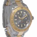 Rolex Yacht-Master 18k Yellow Gold/Steel Gray Dial 40mm Watch F 16623