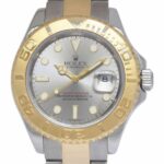 Rolex Yacht-Master 18k Yellow Gold/Steel Gray Dial 40mm Watch F 16623