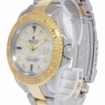 Rolex Yacht-Master 18k Yellow Gold/Steel MOP Serti Diamond 40mm Watch D 16623