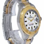 Rolex Yacht-Master 18k Yellow Gold/Steel White Dial 40mm Watch +Papers M 16623