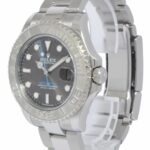 Rolex Yacht-Master 37 Steel 
Platinum Rhodium Dial Oyster Watch +Card'20 268622