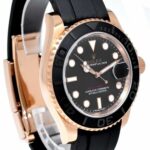 Rolex Yacht-Master 40 18k RG Oysterflex Black Dial Mens Watch B/P '15 116655