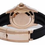 Rolex Yacht-Master 40 18k Rose Gold Oysterflex Black Dial Mens Watch 126655