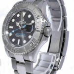 Rolex Yacht-Master 40 Steel 
Platinum Rhodium Dial Mens Watch 116622