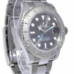 Rolex Yacht-Master 40 Steel 
Platinum Rhodium Dial Mens Watch 116622