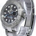 Rolex Yacht-Master 40 Steel 
Platinum Rhodium Dial Mens Watch 116622