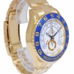 Rolex Yacht-Master II 18k Yellow Gold White Dial Blue Ceramic 44mm Watch 116688