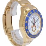 Rolex Yacht-Master II 18k Yellow Gold White Dial Blue Ceramic 44mm Watch 116688