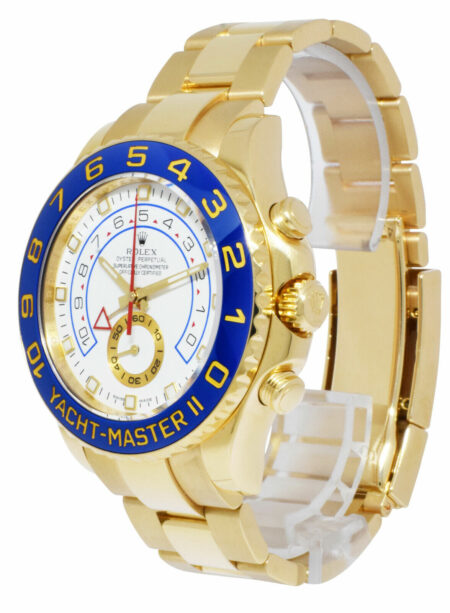 Rolex Yacht-Master II 18k YG White Dial Ceramic 44mm Watch+ Card V 09' 116688