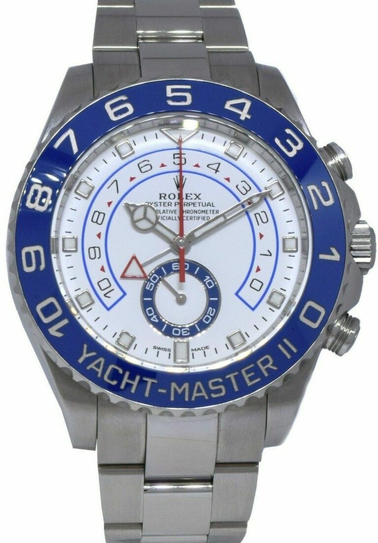 Rolex Yacht-Master II Steel Blue Ceramic Bezel Mens Watch B/P '17 116680