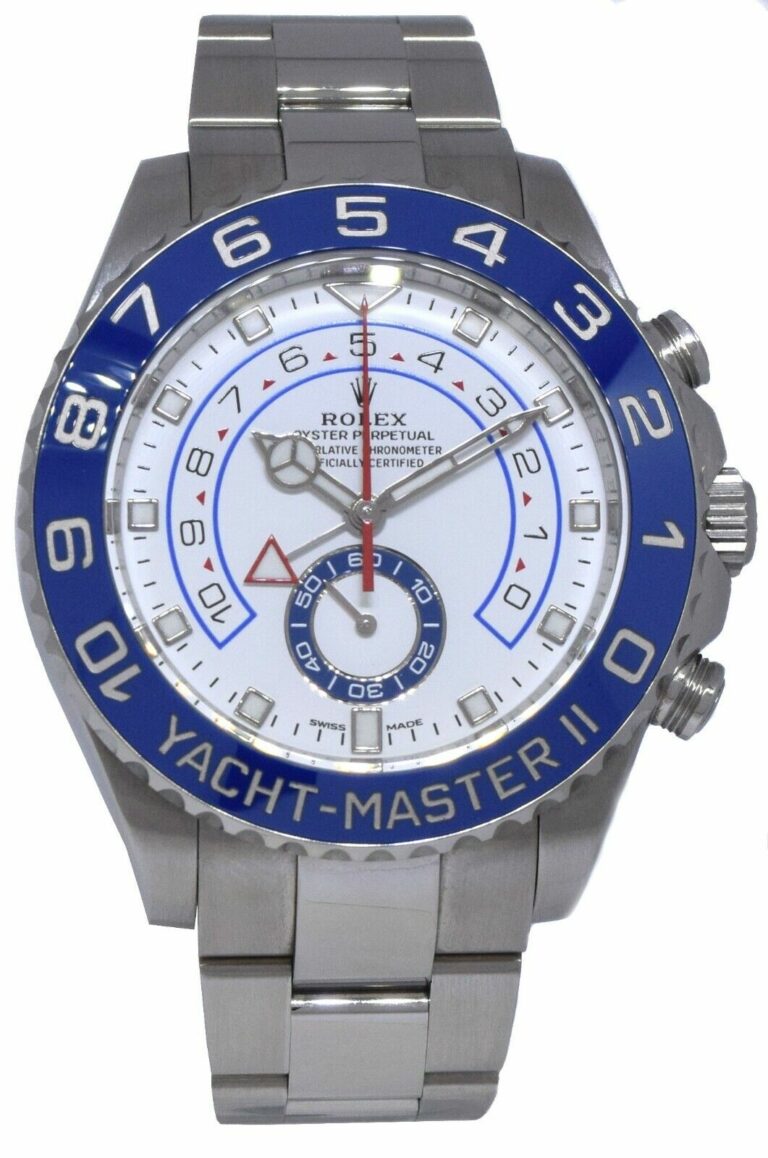 Rolex Yacht-Master II Steel Blue Ceramic Bezel Mens Watch B/P '17 116680