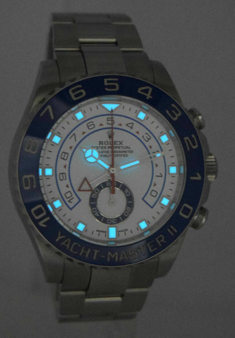 Rolex Yacht-Master II Steel Blue Ceramic Bezel Mens Watch B/P '17 116680