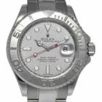 Rolex Yacht-Master Stainless Steel 
Platinum Mens 40mm Automatic Watch A 16622