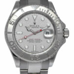 Rolex Yacht-Master Stainless Steel 
Platinum Mens 40mm Automatic Watch A 16622