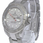 Rolex Yacht-Master Stainless Steel 
Platinum Mens 40mm Automatic Watch A 16622