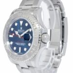 Rolex Yacht-Master Steel 
Platinum Bezel Blue Dial Mens 40mm Watch 116622