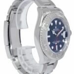 Rolex Yacht-Master Steel 
Platinum Bezel Blue Dial Mens 40mm Watch 116622