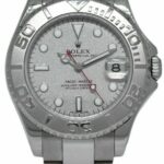 Rolex Yacht-Master Steel 
Platinum Silver Dial 35mm Midsize Watch B/P P 168622