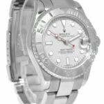 Rolex Yacht-Master Steel 
Platinum Silver Dial 35mm Midsize Watch B/P P 168622