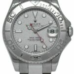 Rolex Yacht-Master Steel 
Platinum Silver Dial 35mm Midsize Watch B/P P 168622