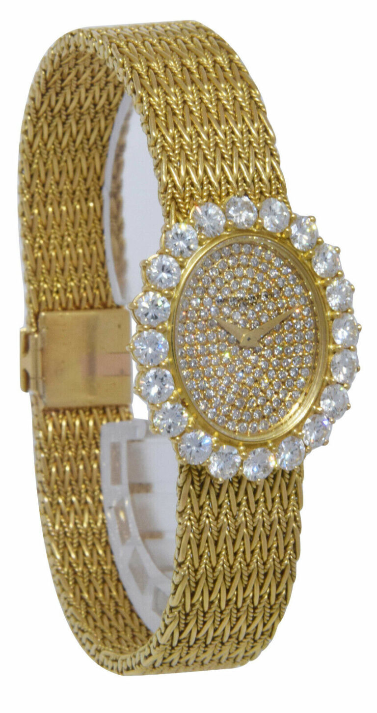 Vacheron Constantin Vintage 18k Yellow Gold  Diamond Ladies 25mm Manual Watch