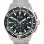 Zenith El Primero Stratos Flyback Chronograph Steel Mens Watch B/P 03.2060.405