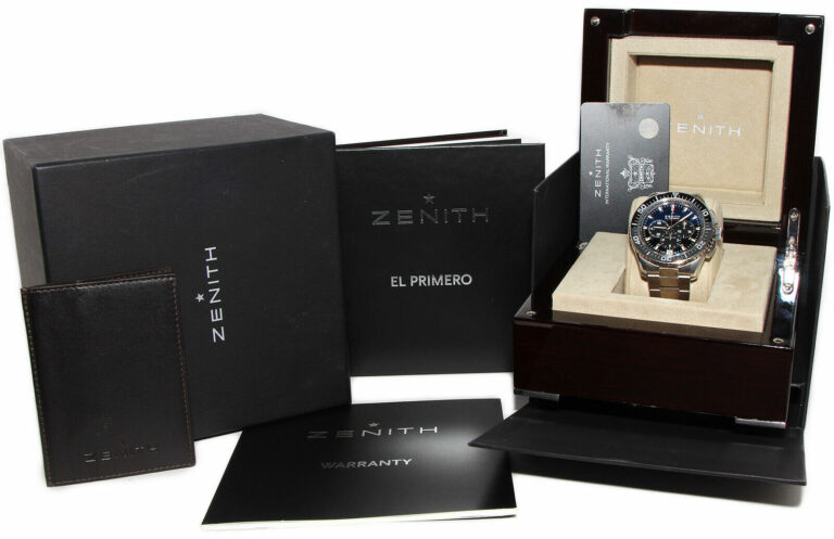 Zenith El Primero Stratos Flyback Chronograph Steel Mens Watch B/P 03.2060.405