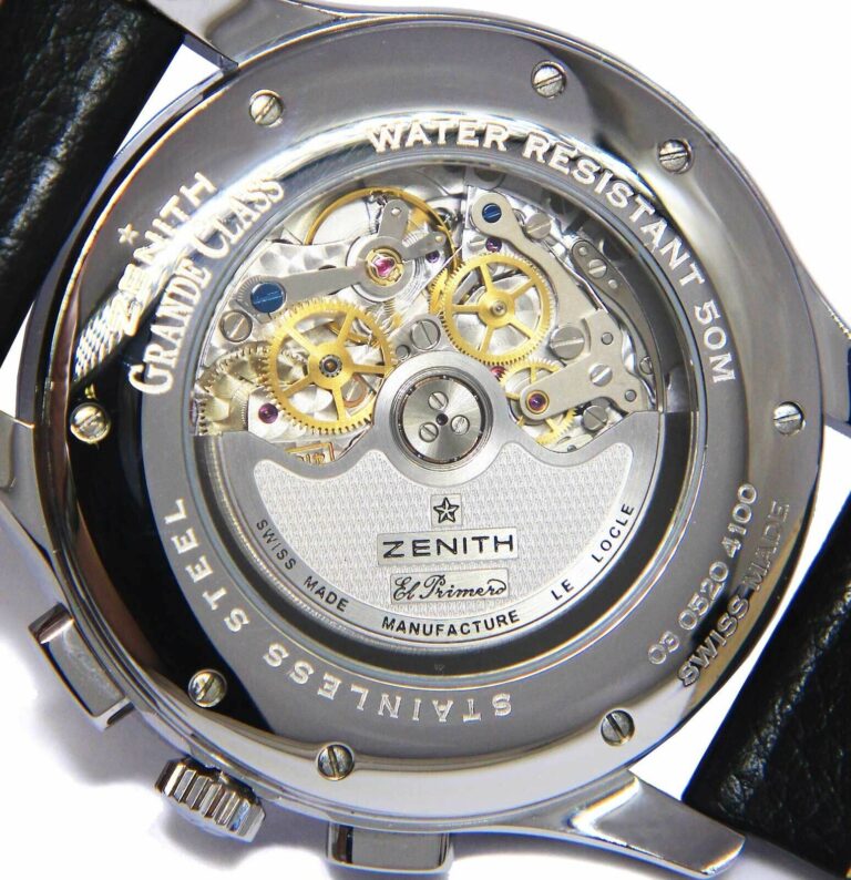 Zenith Grande Class El Primero Moonphase Chronograph Steel Watch 03.0520.4100