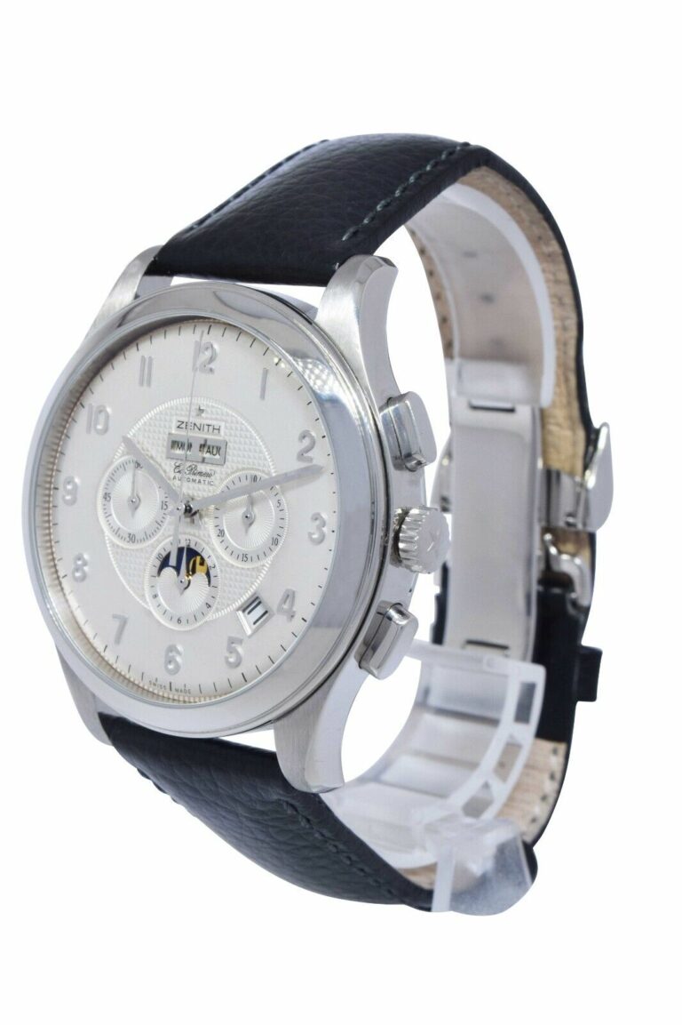 Zenith Grande Class El Primero Moonphase Chronograph Steel Watch 03.0520.4100