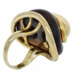 Ladies 14K Yellow Gold Tiger Eye Ring Size 5