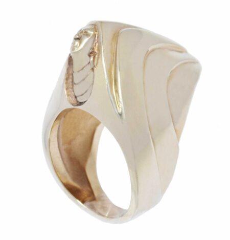 Ladies Nefertiti Ring 14k Yellow Gold 6.5