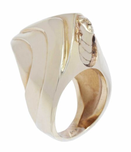 Ladies Nefertiti Ring 14k Yellow Gold 6.5