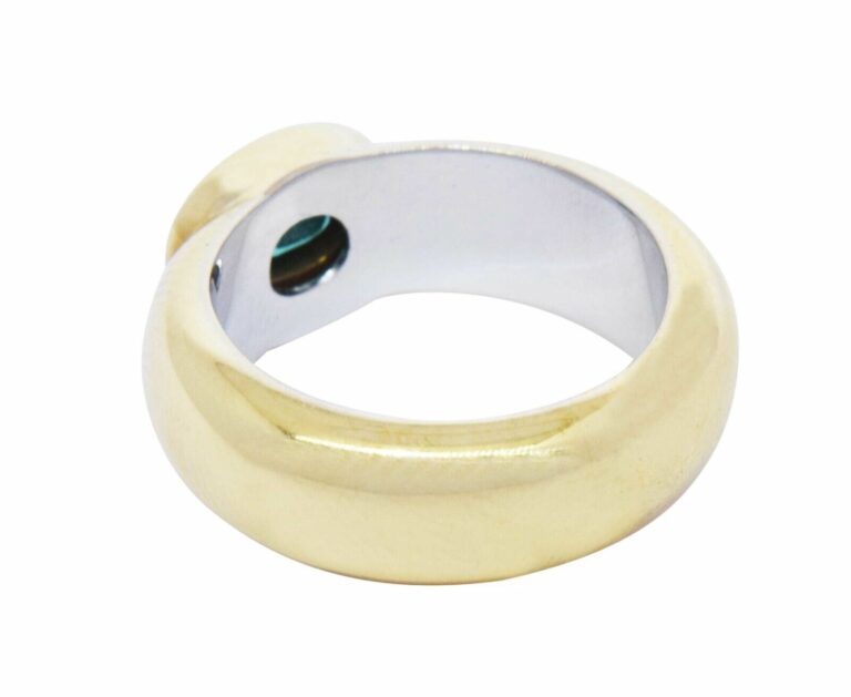 Ladies Ring 18k Two Tone Gold 
Diamond