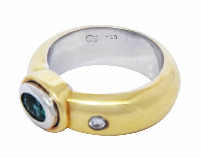 Ladies Ring 18k Two Tone Gold 
Diamond