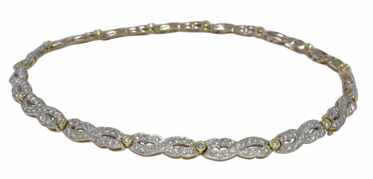 Namdar Infinity 15.00 ct Diamond 18k Yellow Gold Choker Necklace 14"