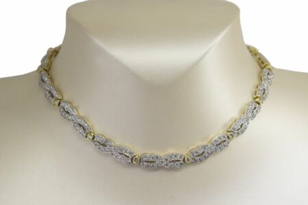 Namdar Infinity 15.00 ct Diamond 18k Yellow Gold Choker Necklace 14