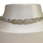 Namdar Infinity 15.00 ct Diamond 18k Yellow Gold Choker Necklace 14"