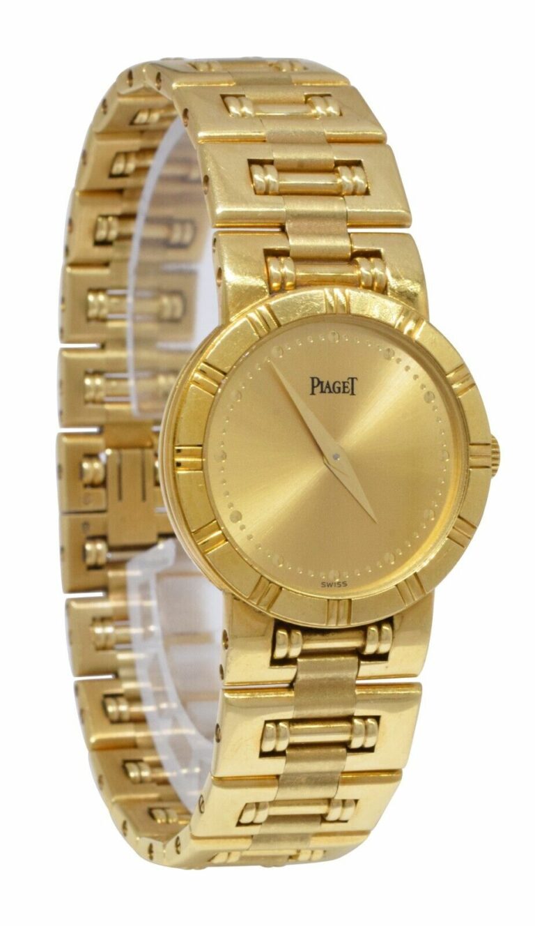 Piaget Dancer 18k Yellow Gold Champagne Ladies 23mm Quartz Watch 80563 K 81